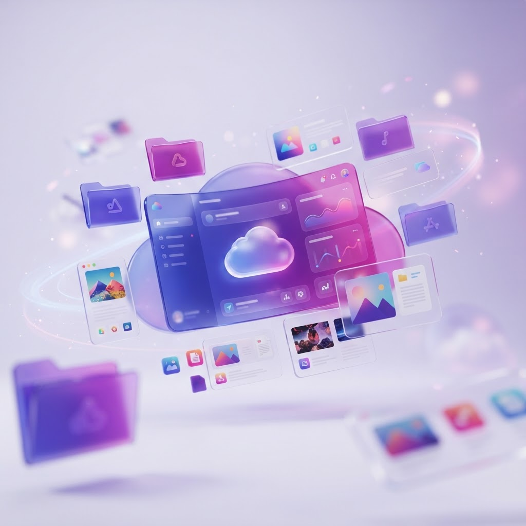 CloudFello dashboard showing files synced across devices